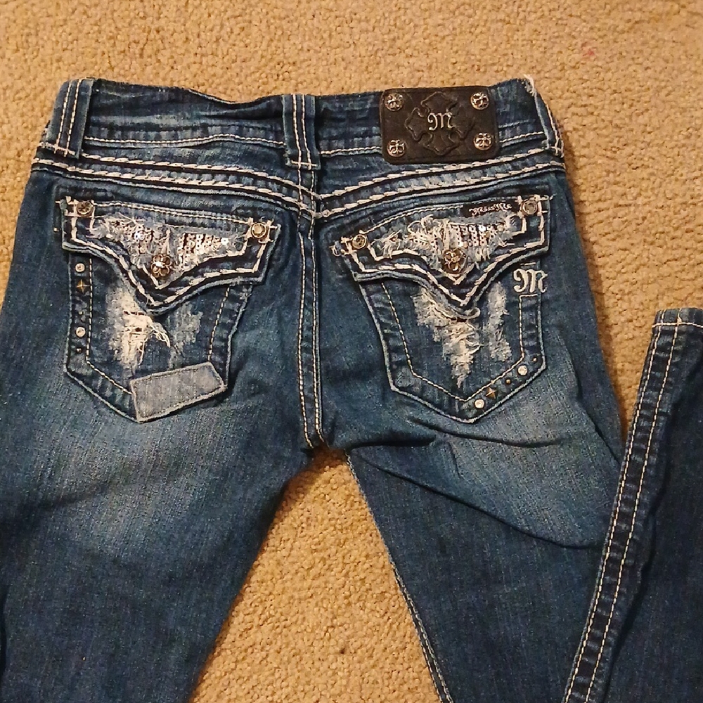 Rare MISS ME  Blue Embellished Jeans